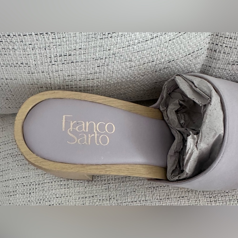 Woman's Franco Sarto Womens Capri 3 Clog Sandal in Soft Lilac size 8.5 - Picture 5 of 9